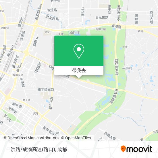 十洪路/成渝高速(路口)地图