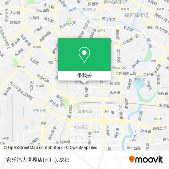 家乐福大世界店(南门)地图