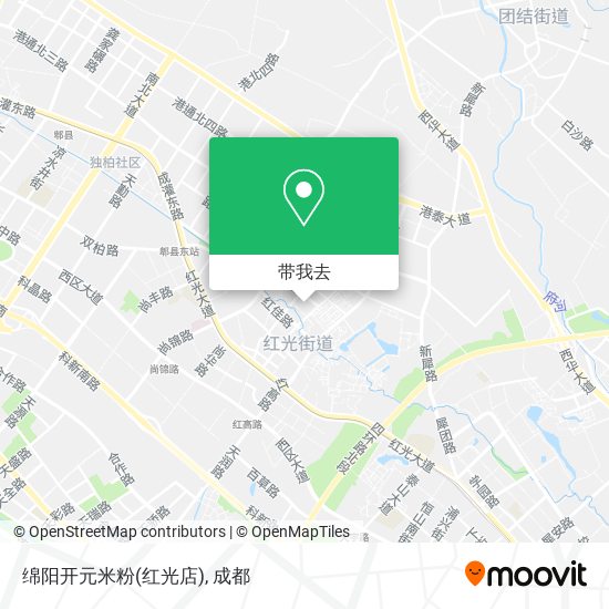 绵阳开元米粉(红光店)地图