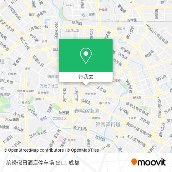 缤纷假日酒店停车场-出口地图