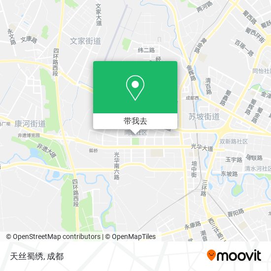 天丝蜀绣地图