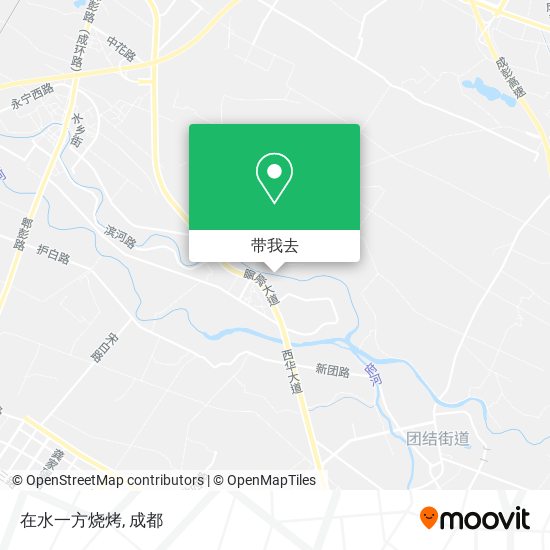 在水一方烧烤地图