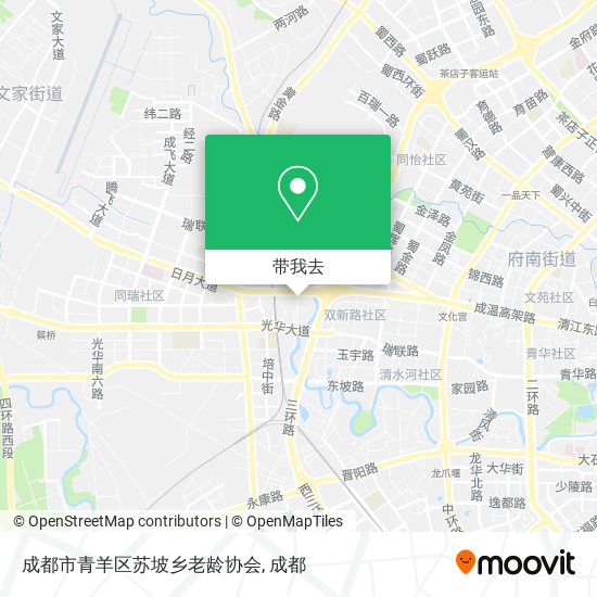 成都市青羊区苏坡乡老龄协会地图