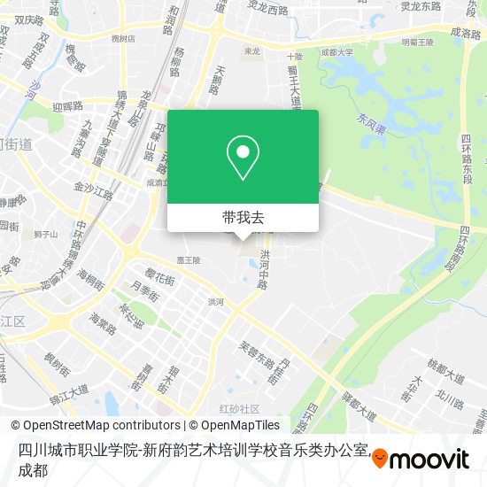 四川城市职业学院-新府韵艺术培训学校音乐类办公室地图