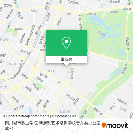 四川城市职业学院-新府韵艺术培训学校音乐类办公室地图