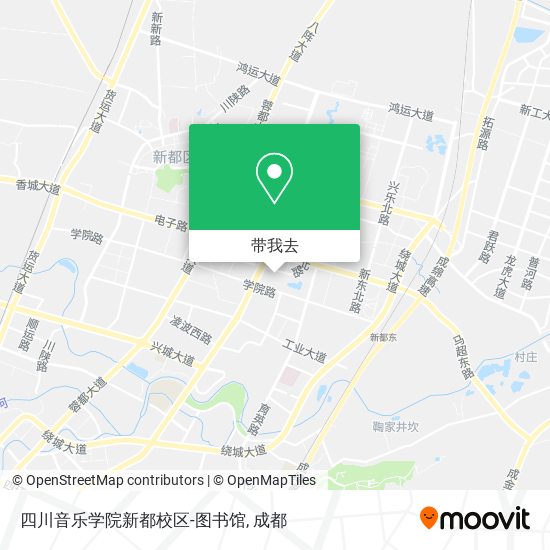 四川音乐学院新都校区-图书馆地图