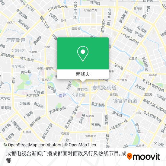 成都电视台新闻广播成都面对面政风行风热线节目地图