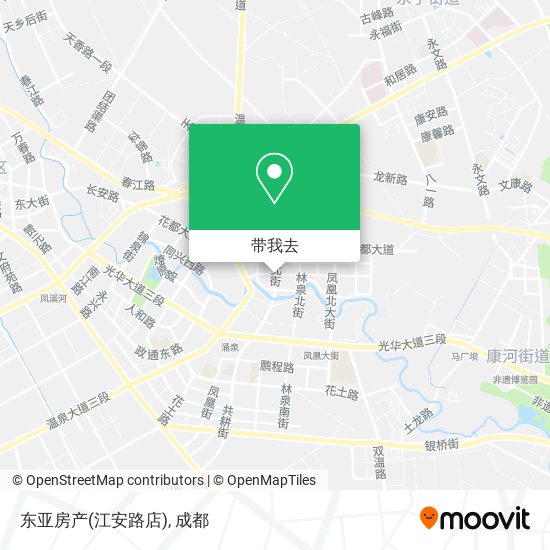 东亚房产(江安路店)地图