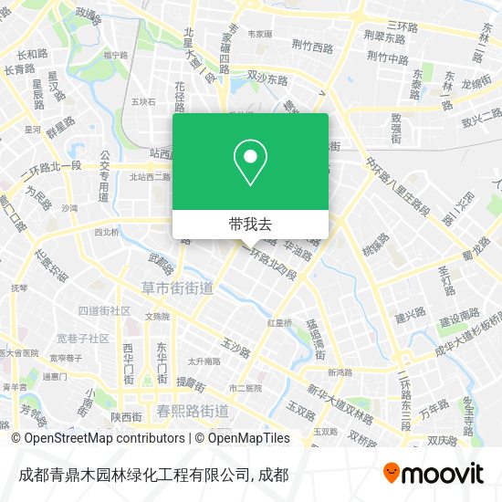 成都青鼎木园林绿化工程有限公司地图