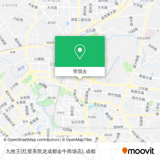 九牧王(红星美凯龙成都金牛商场店)地图