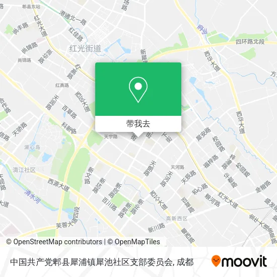 中国共产党郫县犀浦镇犀池社区支部委员会地图