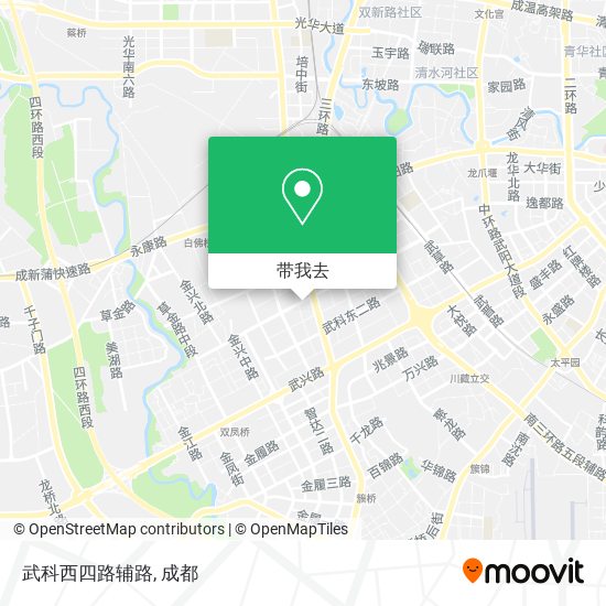 武科西四路辅路地图
