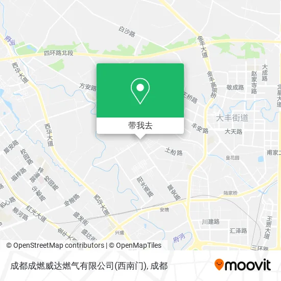 成都成燃威达燃气有限公司(西南门)地图