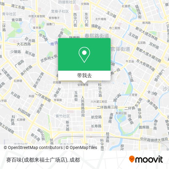 赛百味(成都来福士广场店)地图