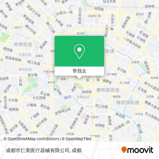 成都市仁美医疗器械有限公司地图