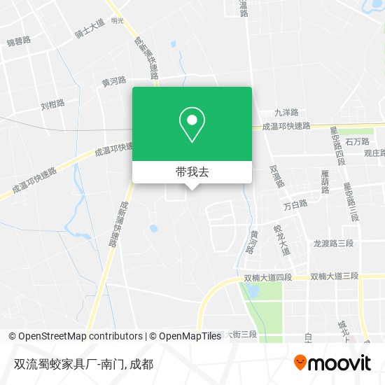 双流蜀蛟家具厂-南门地图