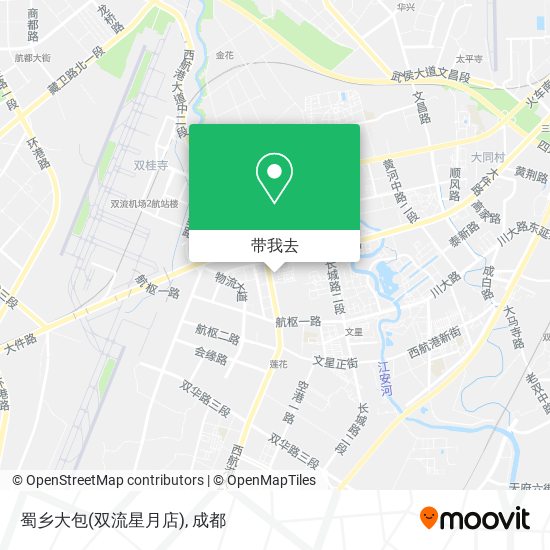蜀乡大包(双流星月店)地图