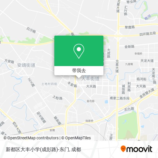 新都区大丰小学(成彭路)-东门地图