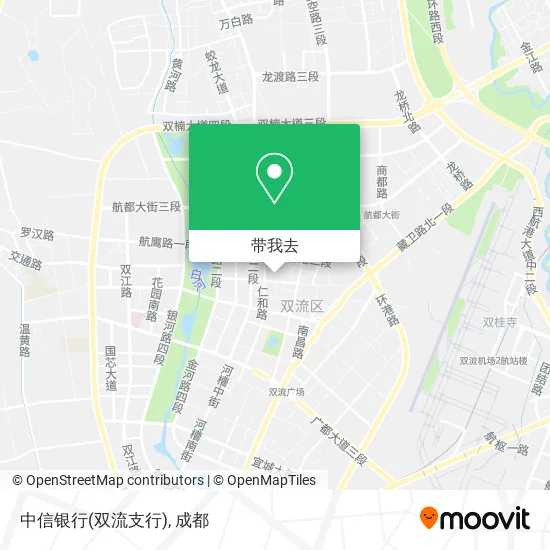 中信银行(双流支行)地图