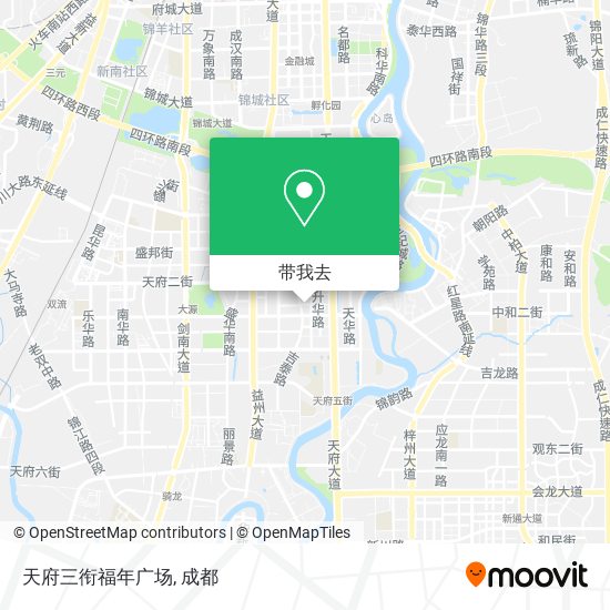 天府三衔福年广场地图