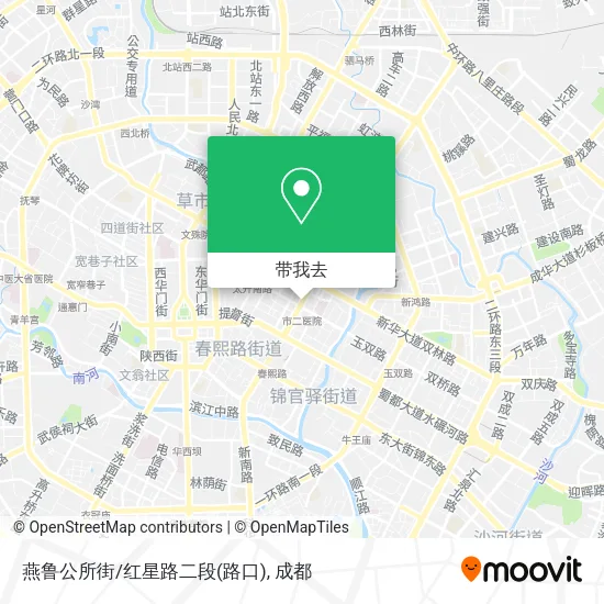 燕鲁公所街/红星路二段(路口)地图