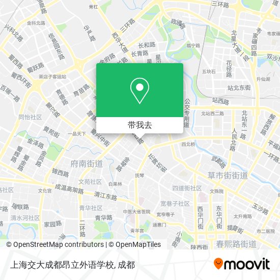 上海交大成都昂立外语学校地图