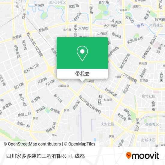 四川家多多装饰工程有限公司地图