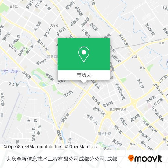 大庆金桥信息技术工程有限公司成都分公司地图