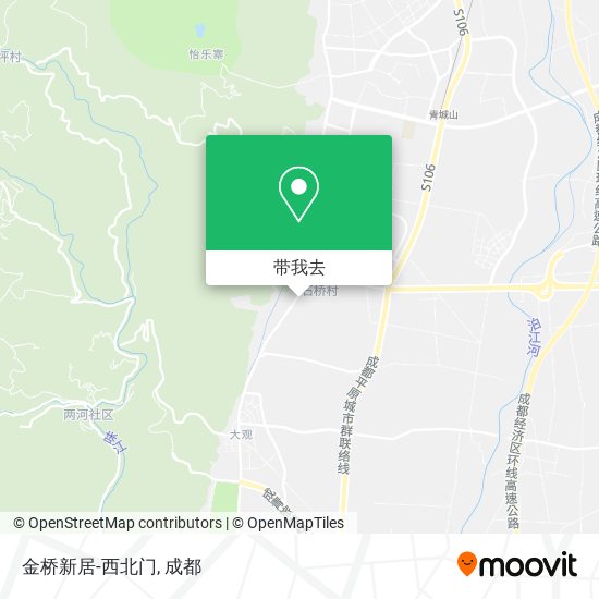金桥新居-西北门地图