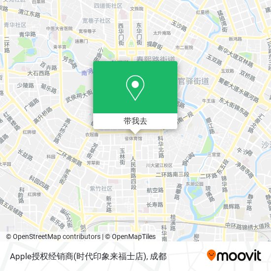 Apple授权经销商(时代印象来福士店)地图