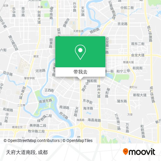 天府大道南段地图