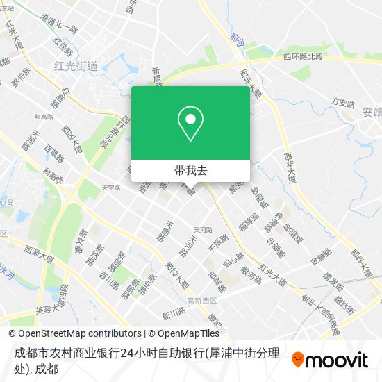 成都市农村商业银行24小时自助银行(犀浦中街分理处)地图