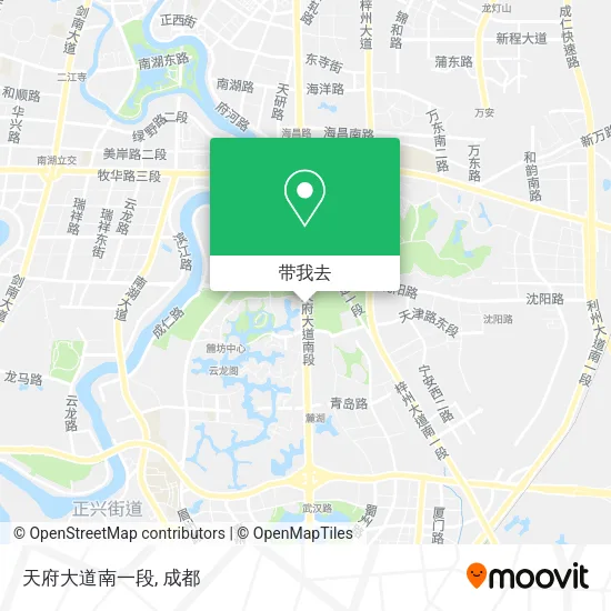 天府大道南一段地图