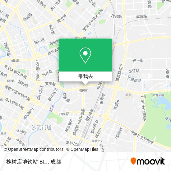 槐树店地铁站-B口地图