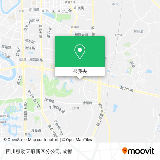 四川移动天府新区分公司地图