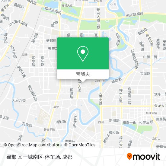 蜀郡·又一城南区-停车场地图