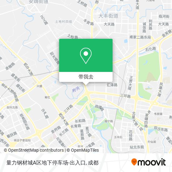 量力钢材城A区地下停车场-出入口地图