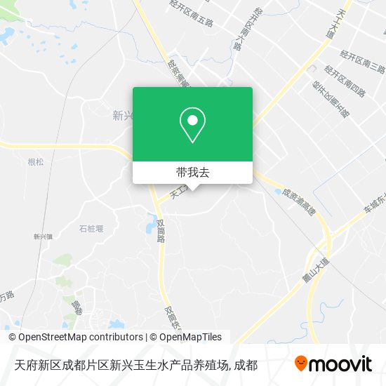 天府新区成都片区新兴玉生水产品养殖场地图