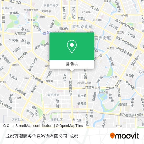 成都万潮商务信息咨询有限公司地图