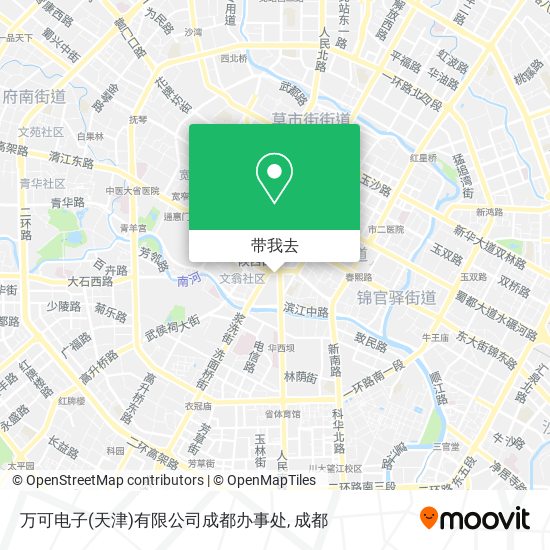 万可电子(天津)有限公司成都办事处地图