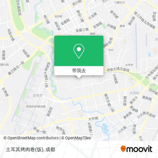 土耳其烤肉卷(饭)地图