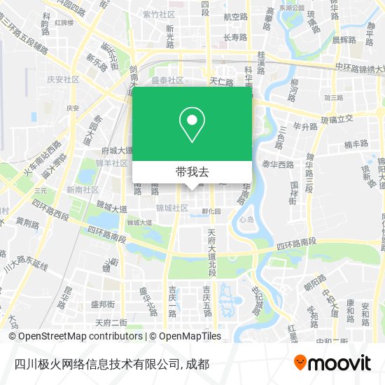 四川极火网络信息技术有限公司地图