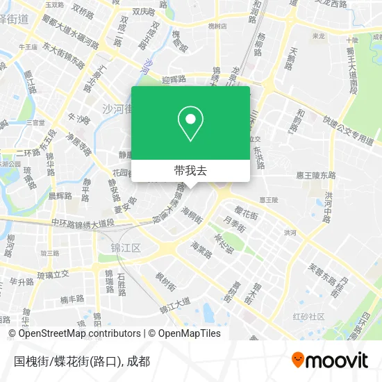 国槐街/蝶花街(路口)地图