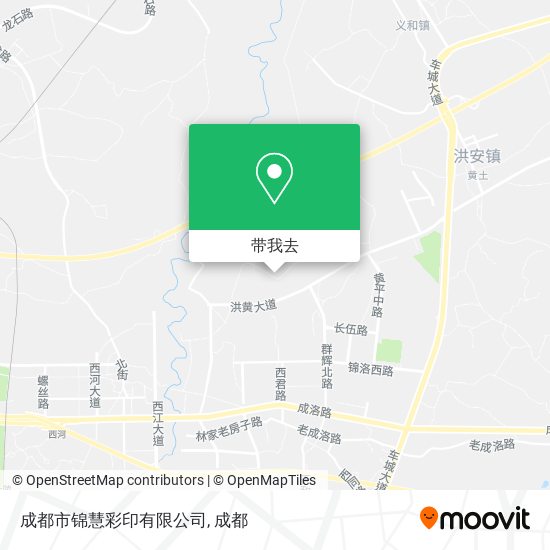成都市锦慧彩印有限公司地图