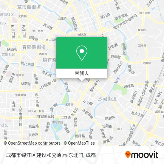 成都市锦江区建设和交通局-东北门地图