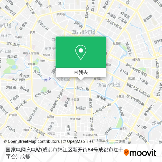 国家电网充电站(成都市锦江区新开街84号成都市红十字会)地图