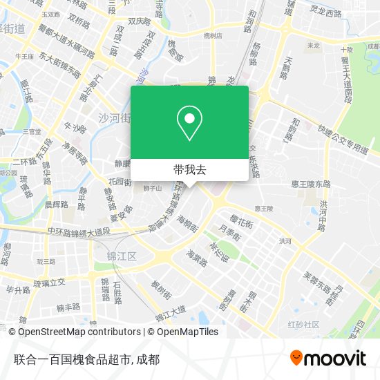 联合一百国槐食品超市地图