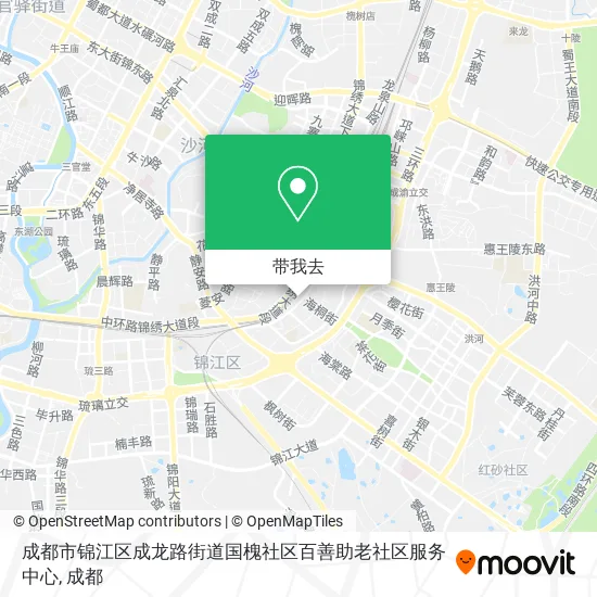 成都市锦江区成龙路街道国槐社区百善助老社区服务中心地图