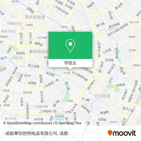 成都摩怡照明电器有限公司地图