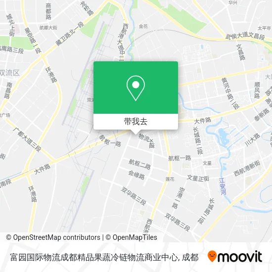 富园国际物流成都精品果蔬冷链物流商业中心地图